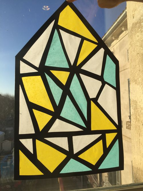 Atelier du patrimoine 8-12 ans : mon vitrail de toutes les couleurs